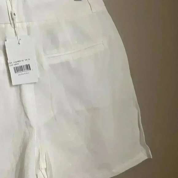 ANINE‎ BING Mila High Waisted Shorts White - Picture 5 of 12